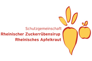 Logo der Schutzgemeinschaft rheinischer Zuckerrübensirup und rheinisches Apfelkraut.
