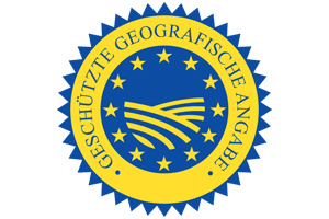 Abzeichen für geschützte geografische Angabe.
