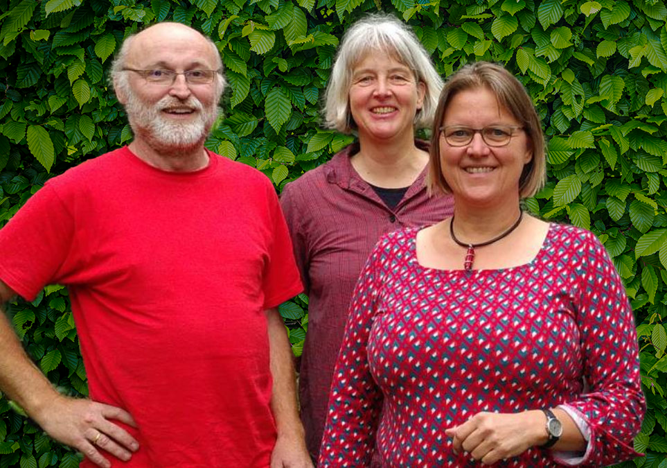Die Vertreterinnen und Vertreter der Landesvereinigung Ökologischer Landbau NRW e.V. (LVÖ) (v.l.n.r.): Peter Schmidt (Biokreis NRW), Annette Alpers (Naturland NRW), Ute Rönnebeck (demeter NRW)